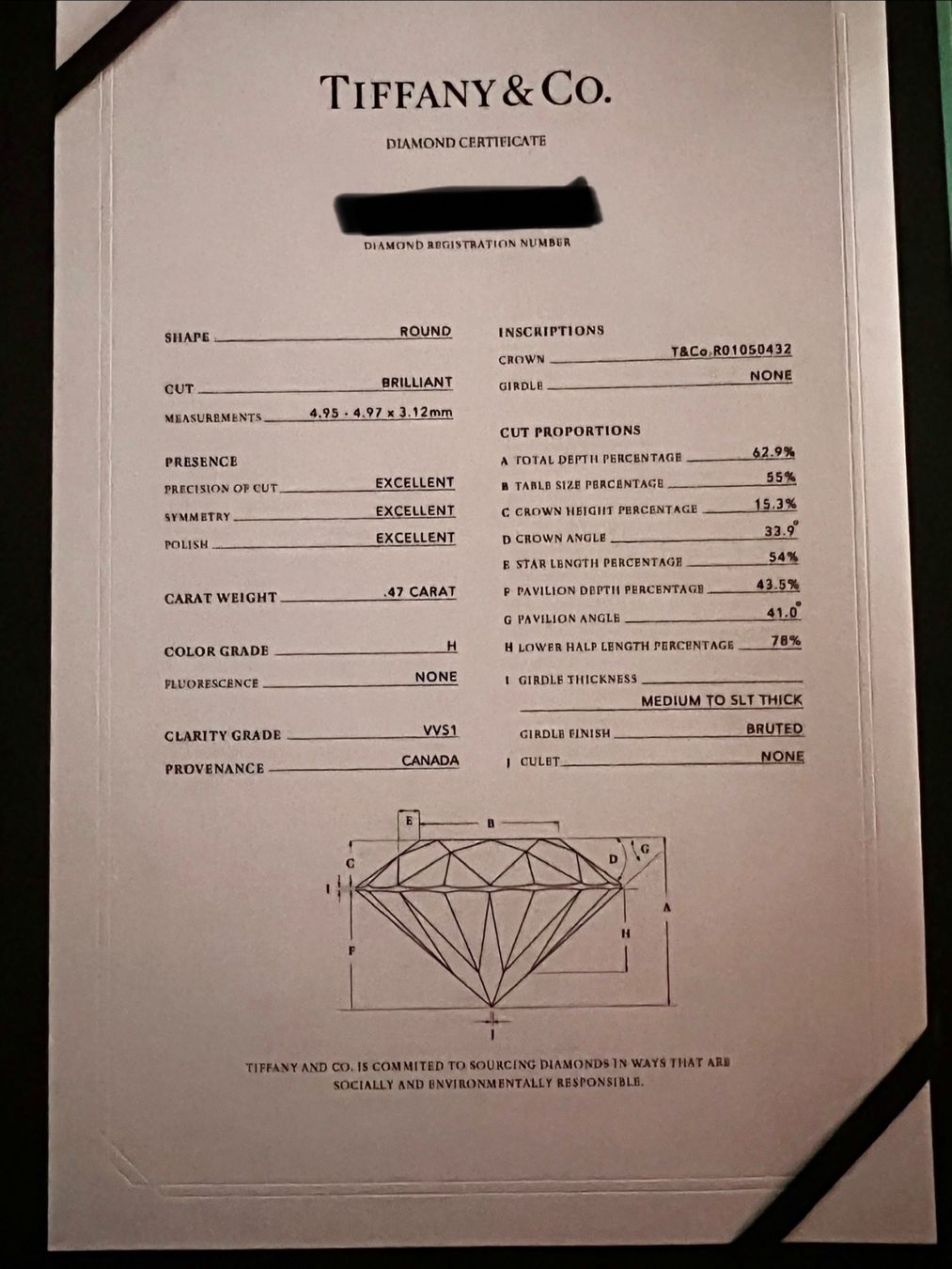 Tiffany & Co. Anelli: Tiffany & Co Platin Solitare Ring – Usato da Zürich venduto da kat_25lp 3