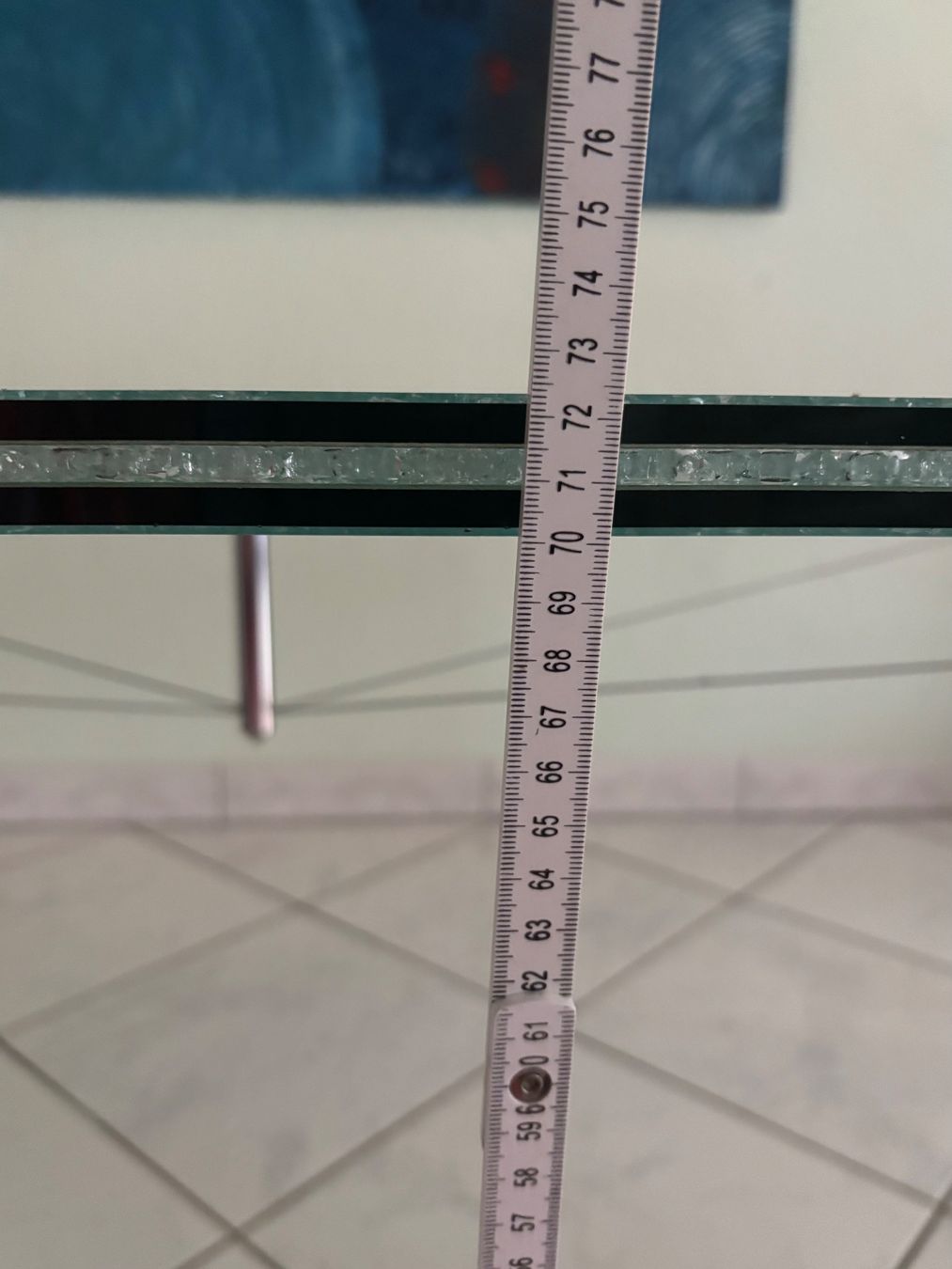 Tavoli: Moderner Chrash-Glastisch mit Chrombeinen - Top Zustand! – Usato da Urdorf venduto da leoale 6