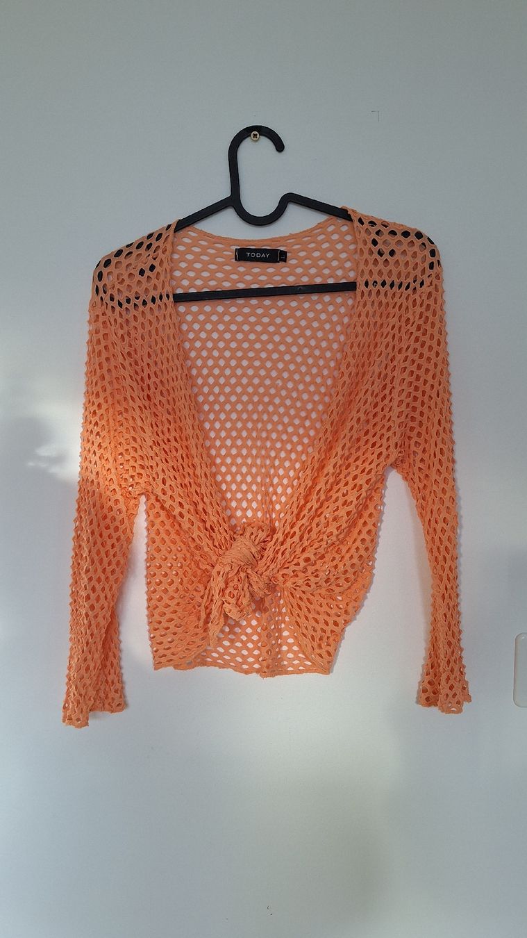 Tops: Netzoberteil Orange, Gr. L – Gebraucht aus Winterthur von shishibelle 3