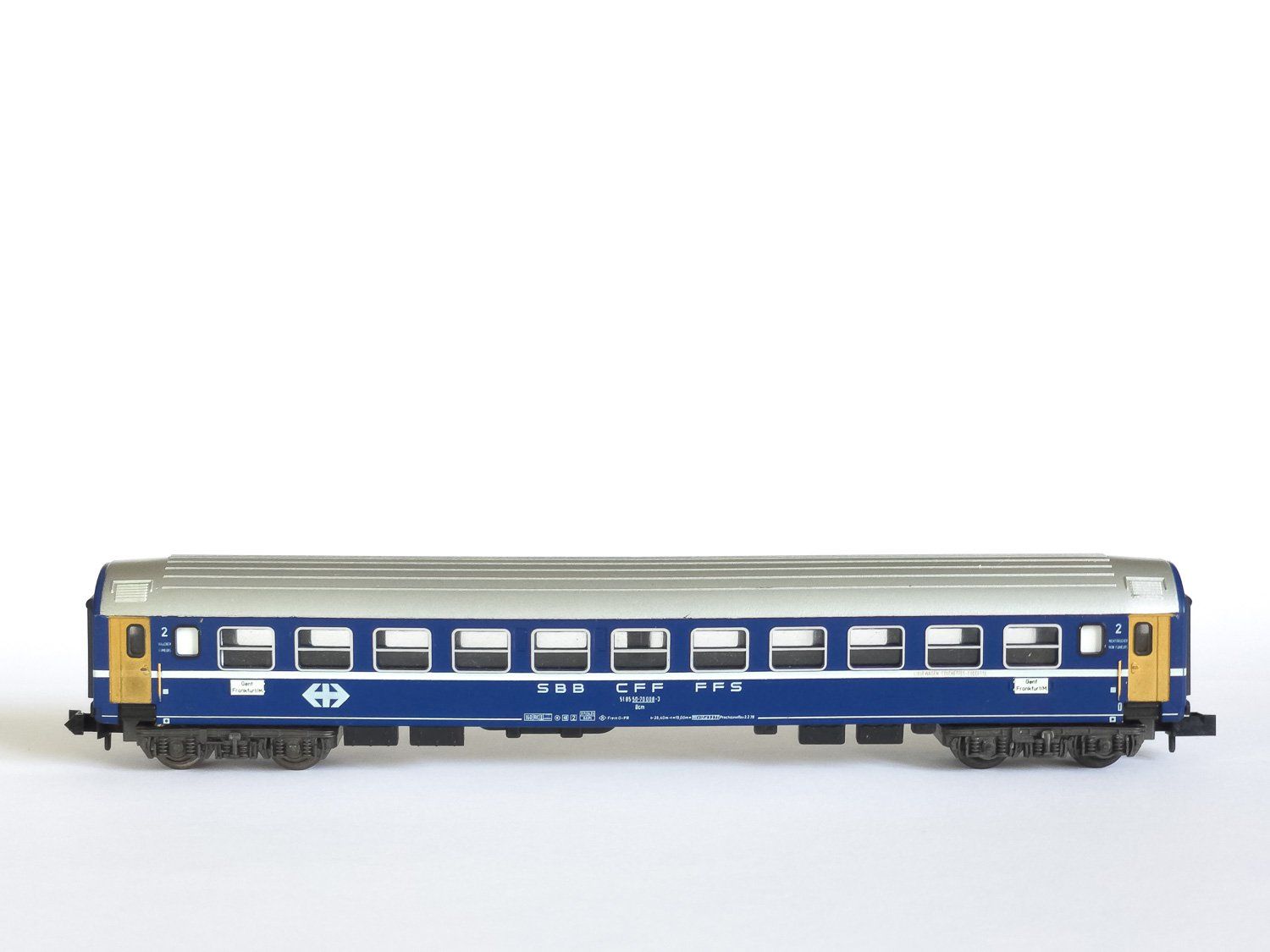 Trix Modellini di ferrovie: Minitrix 13067 - SBB UIC Liegewagen Bcm – Usato da Dietikon venduto da freiman86