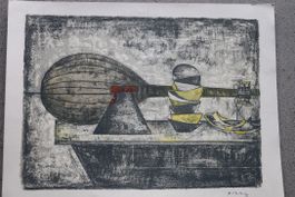 Lithografie signiert, Federico Righi