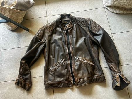 Dolce e Gabbana giacca pelle uomo 50