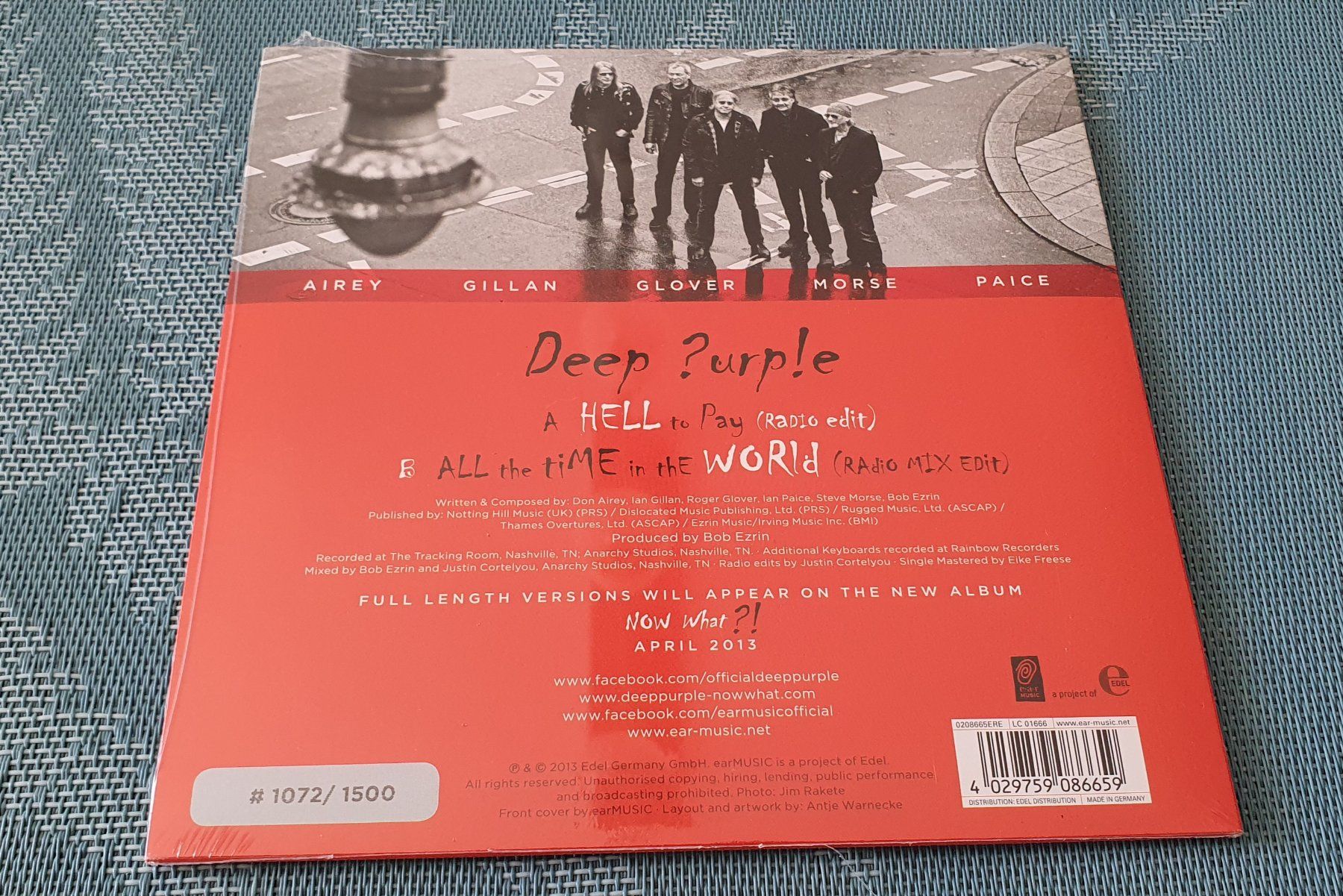 Dischi in vinile: DEEP PURPLE, Hell to Pay, Limited &num,  7"Single, TOP! – Nuovo e nell'imballaggio originale da Kreuzlingen venduto da Cdschlumpf 1