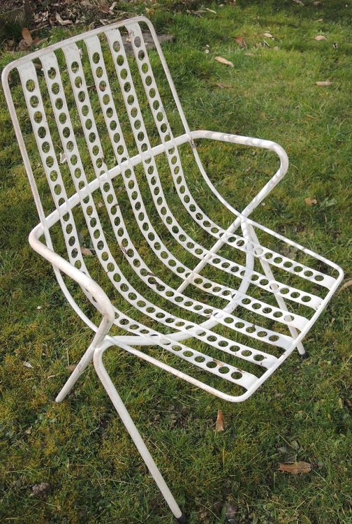 4 Stück Loch Gartenstuhl Metall 70er Jahre Vintage Stuhl Kaufen auf