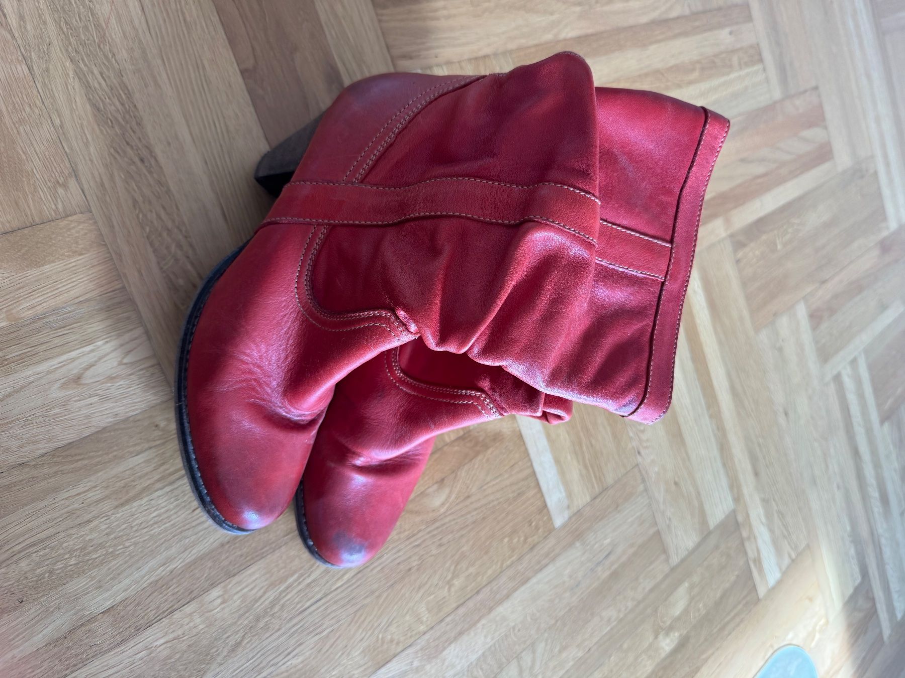 Damenschuhe: Lederstiefeletten rot 39 – Gebraucht aus Zürich von tin_svs5 1