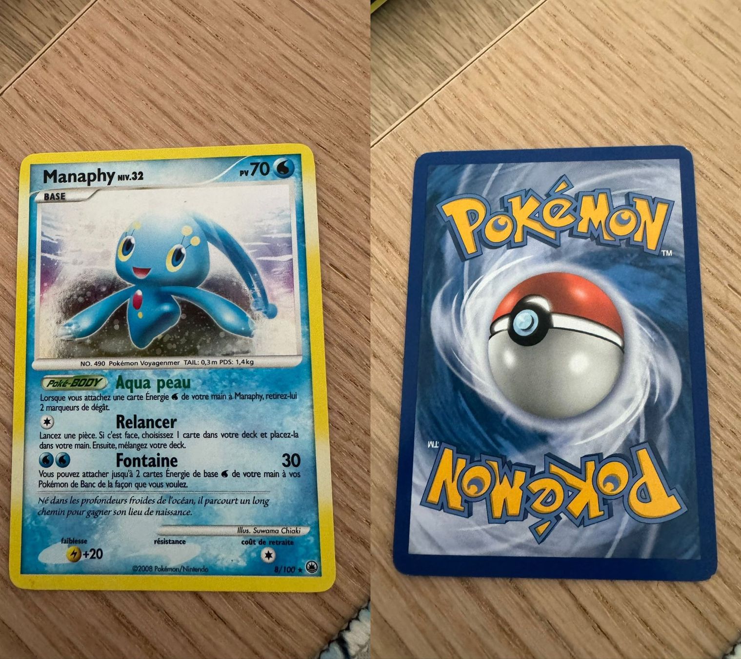 Pokémon Carte collezionabili: Manaphy 8/100 holo – Usato da Chavannes-Renens venduto da skywalker1942