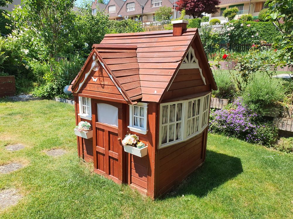 Kinderspielhaus aus CedarHolz Kaufen auf Ricardo