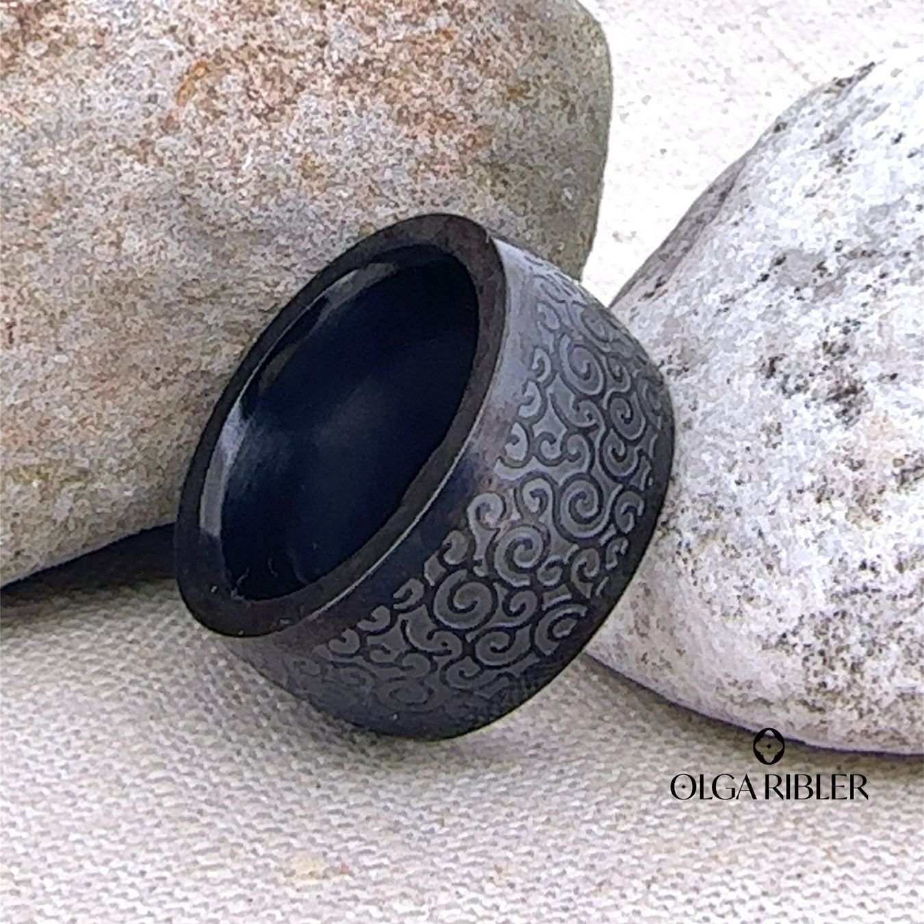Olga Ribler Anelli: Statement Edelstahl Ring Ringgrösse 62 – Nuovo (secondo la descrizione) da Luzern venduto da Schmuckoutlet 5