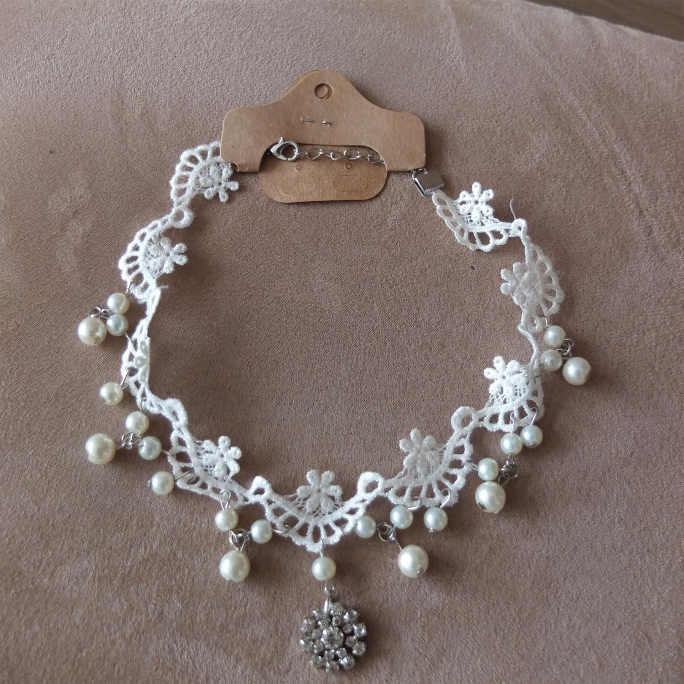 Catenine: Halskette Spitze weiss Collier dentelle – Nuovo (secondo la descrizione) da Meyrin venduto da laservette99 2