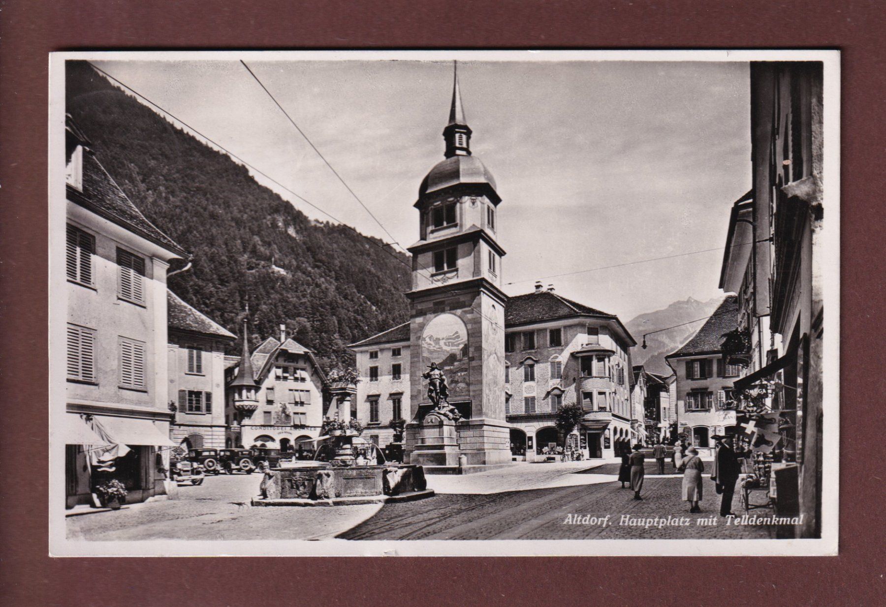 Cartoline postali: ALTDORF - Hauptplatz - 1946 – Usato da Pully venduto da nicecards