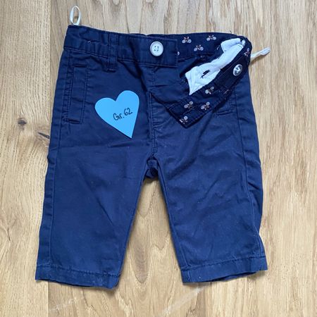 Blaue Baby Hose, Stoffhose, Gr. 62, Top Zustand!