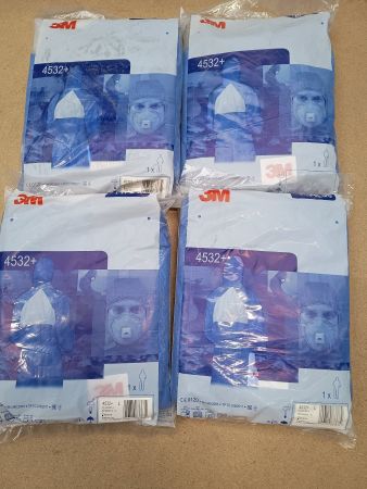 4 Stk. 3M Schutzanzug 4532+, Grösse L // NEU