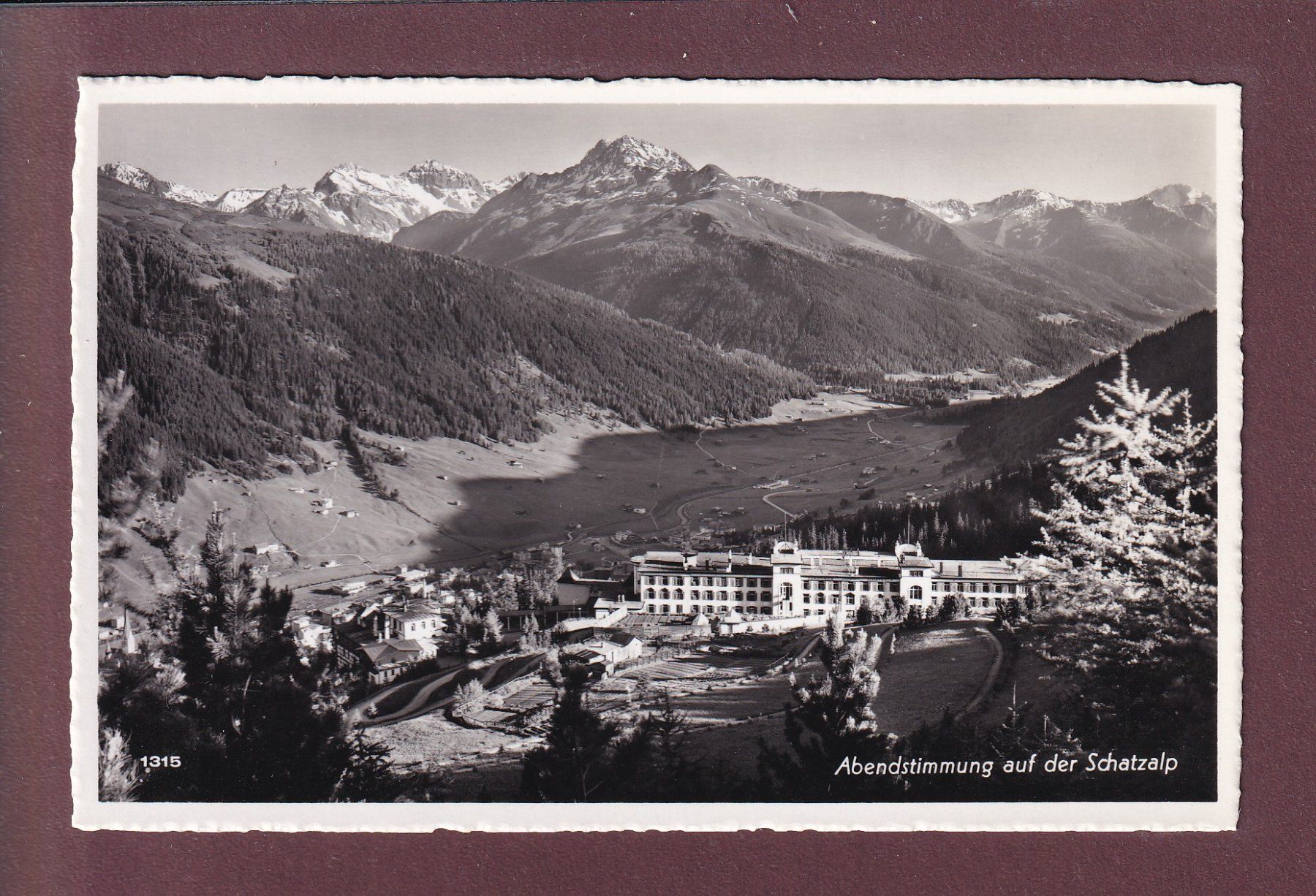 Cartes postales: Davos - Abendstimmung auf der SCHATZALP – D'occasion à Pully par nicecards
