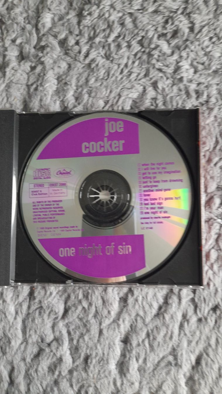 CDs: JOE COCKER    ONE NIGHT OF SIN     CD – Gebraucht aus Wetzikon ZH von Ramones01 2