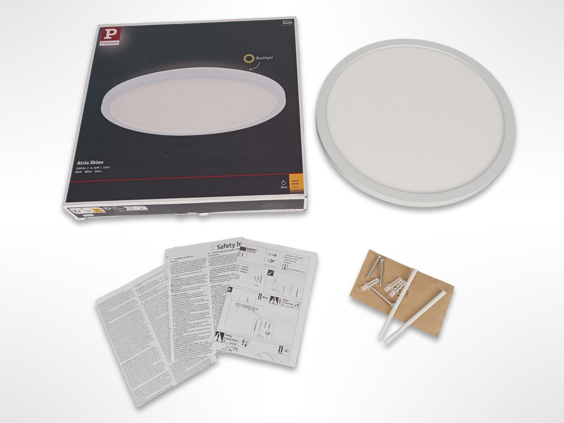 Paulmann Lampadari & plafoniere: PAULMANN Atria Shine Lampe – Usato da Suhr venduto da Restwert_Suhr