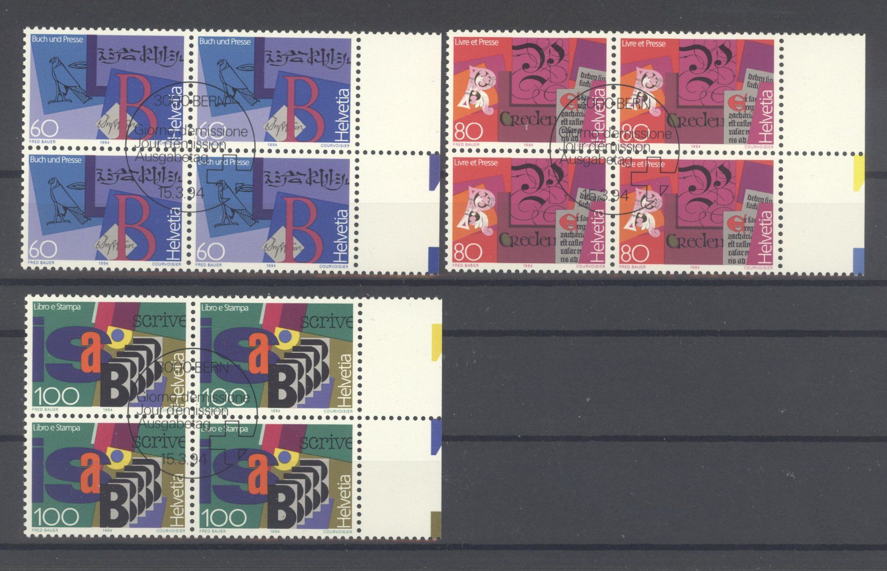 Tutti i francobolli: 1994, Sondermarken III, ET – Usato da Willisau venduto da Vollstempel