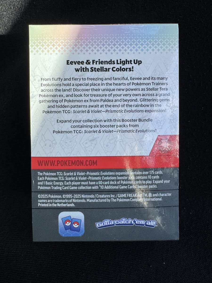 Pokémon Carte collezionabili: Pokemon Prismatic Evolution Booster Bundle - Sealed - ENG – Nuovo e nell'imballaggio originale da Bellinzona venduto da TheCarden 1