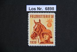 2. Weltkrieg-Marke Artillerie                       Los 6898