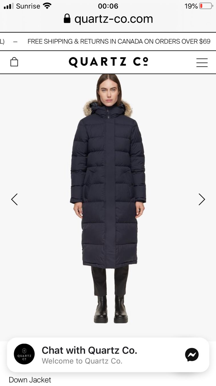 Cappotti: QUARTZ Co Daunenmantel Long Down Jacket Wintermantel Gr S – Nuovo (secondo la descrizione) da Ebmatingen venduto da dartim 7