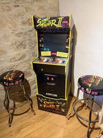 Street Fighter II Arcade Automat, Top Zustand, mit 2 Stühle!
