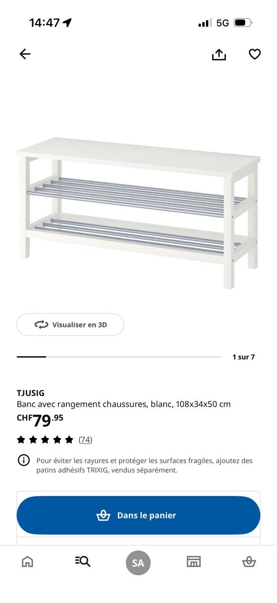 Ikea Scaffali: Étagère chaussures / Blanc – Nuovo (secondo la descrizione) da Biel/Bienne venduto da Mulan08 2