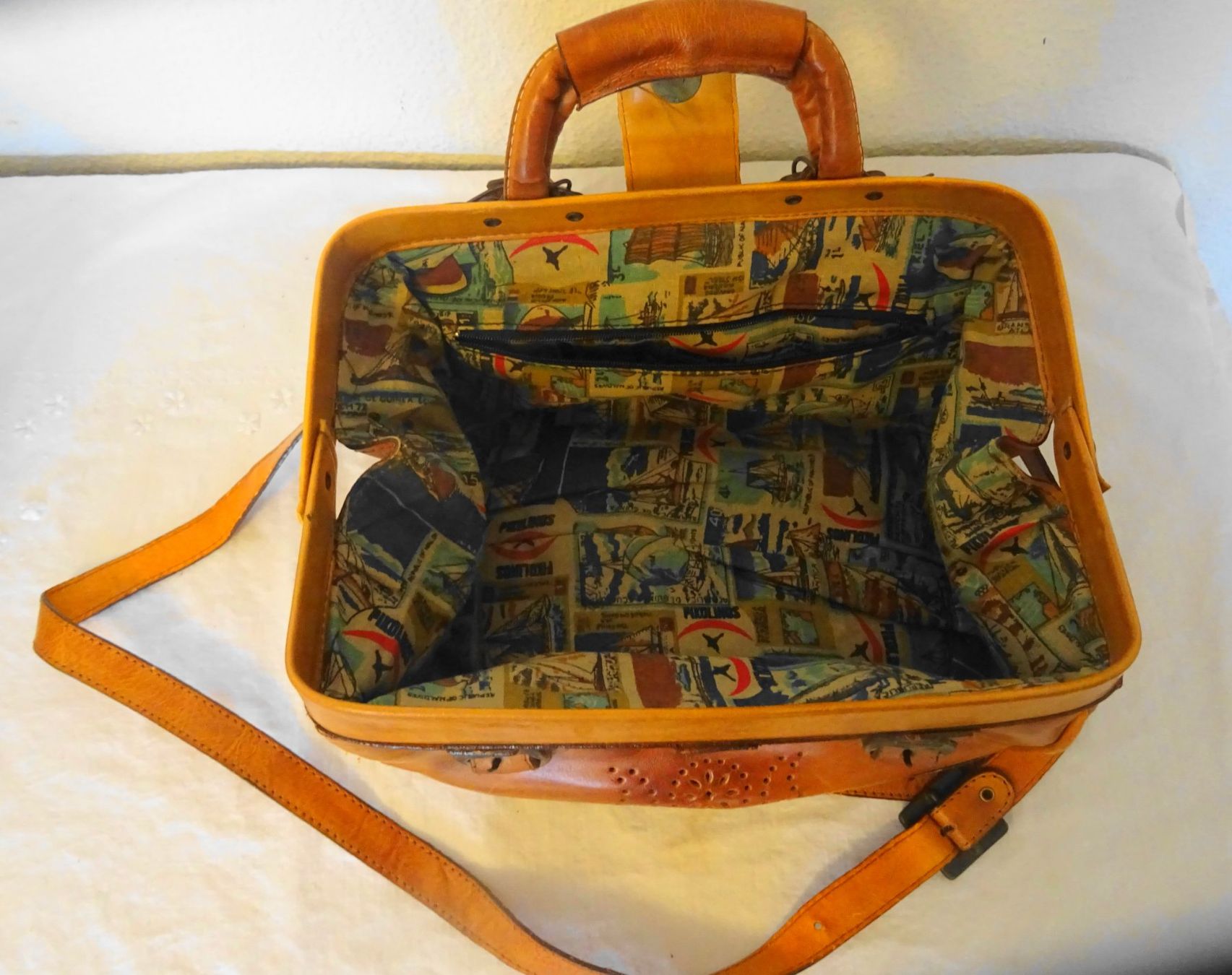 Pikolinos Borse da donna: Pikolinos Ledertasche, hellbraune Umhängetasche – Usato da Zürich venduto da Connie8 2