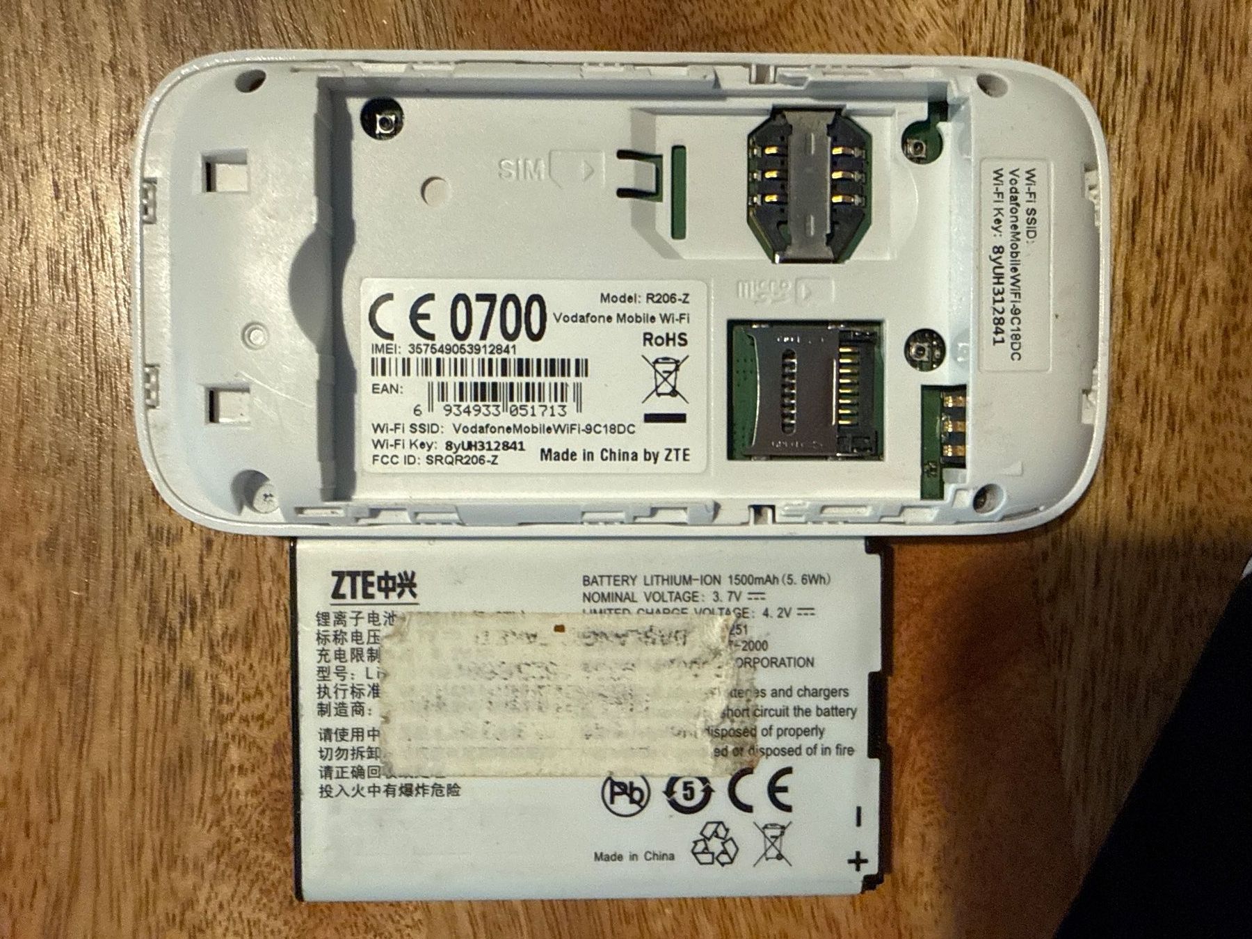 Modem & Router: Vodafone Mobile Wi-Fi R206 – Usato da Neerach venduto da Nummerschild16 1