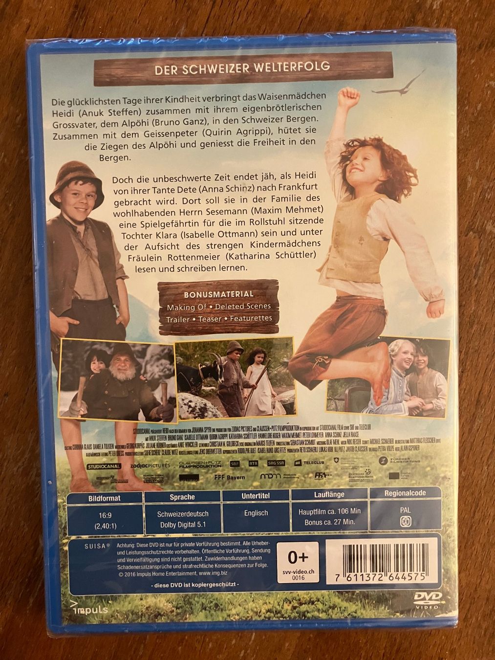 Tutti i DVDs: DVD Heidi – Nuovo e nell'imballaggio originale da Zürich venduto da vivaldi_ 1