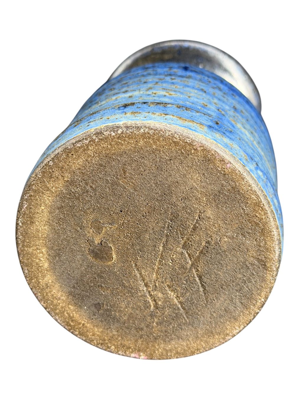 Vasi & Recipienti: Superbe vase en grés émaillé Raku signée monogramme KF – Usato da Morges venduto da vintiques 8