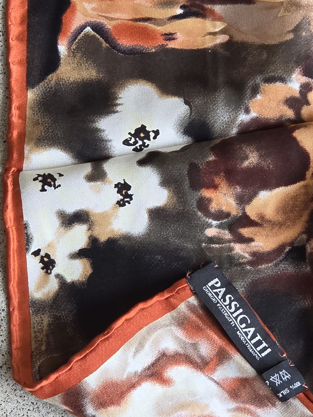 Foulard & Sciarpe: Seidenschal Passigatti 40 x 160 cm – Nuovo e nell'imballaggio originale da Frauenfeld venduto da Schenken-mit-Herz 1
