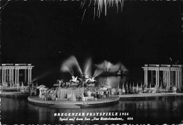Festspielkarte 1956 BREGENZ - Der BETTELSTUDENT
