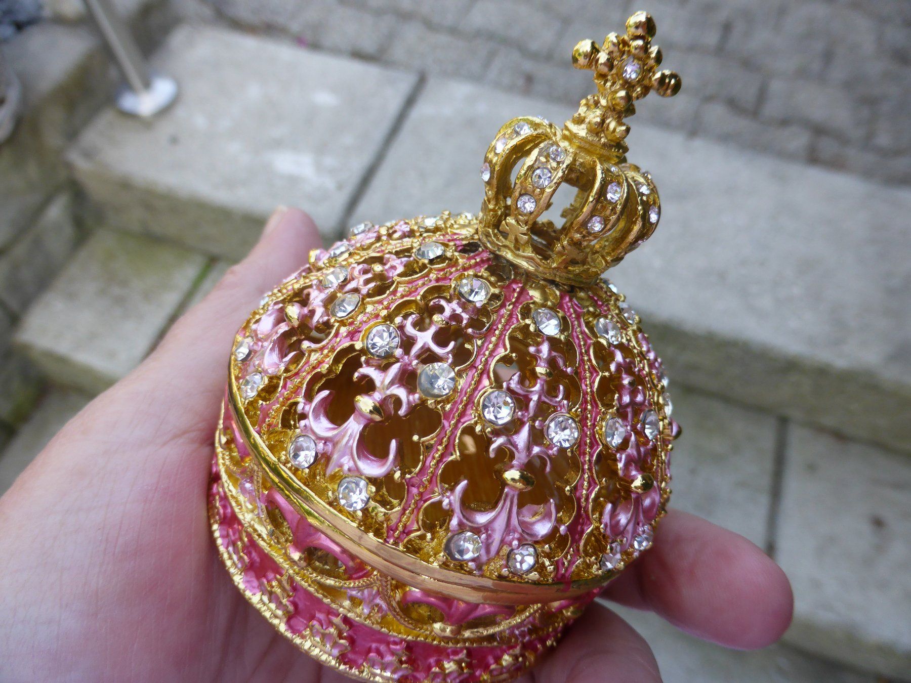 Autres soins & cosmétiques: KRONE SCHMUCKDOSE - PILLENDOSE EMAILLE MIT STRASS - NEU – Neuf avec emballage d'origine à Reinach AG par pussi100 3