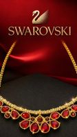Swarovski Collier Vintage, 18k vergoldet original, Neu & Box