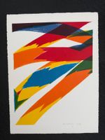 Orig. Piero Dorazio, Litographie, Handsigniert, 1973, Erker