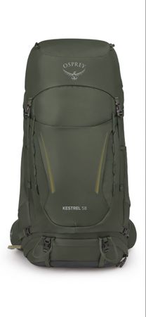 Osprey Kestrel 58 Wanderrucksack oliv guter Zustand