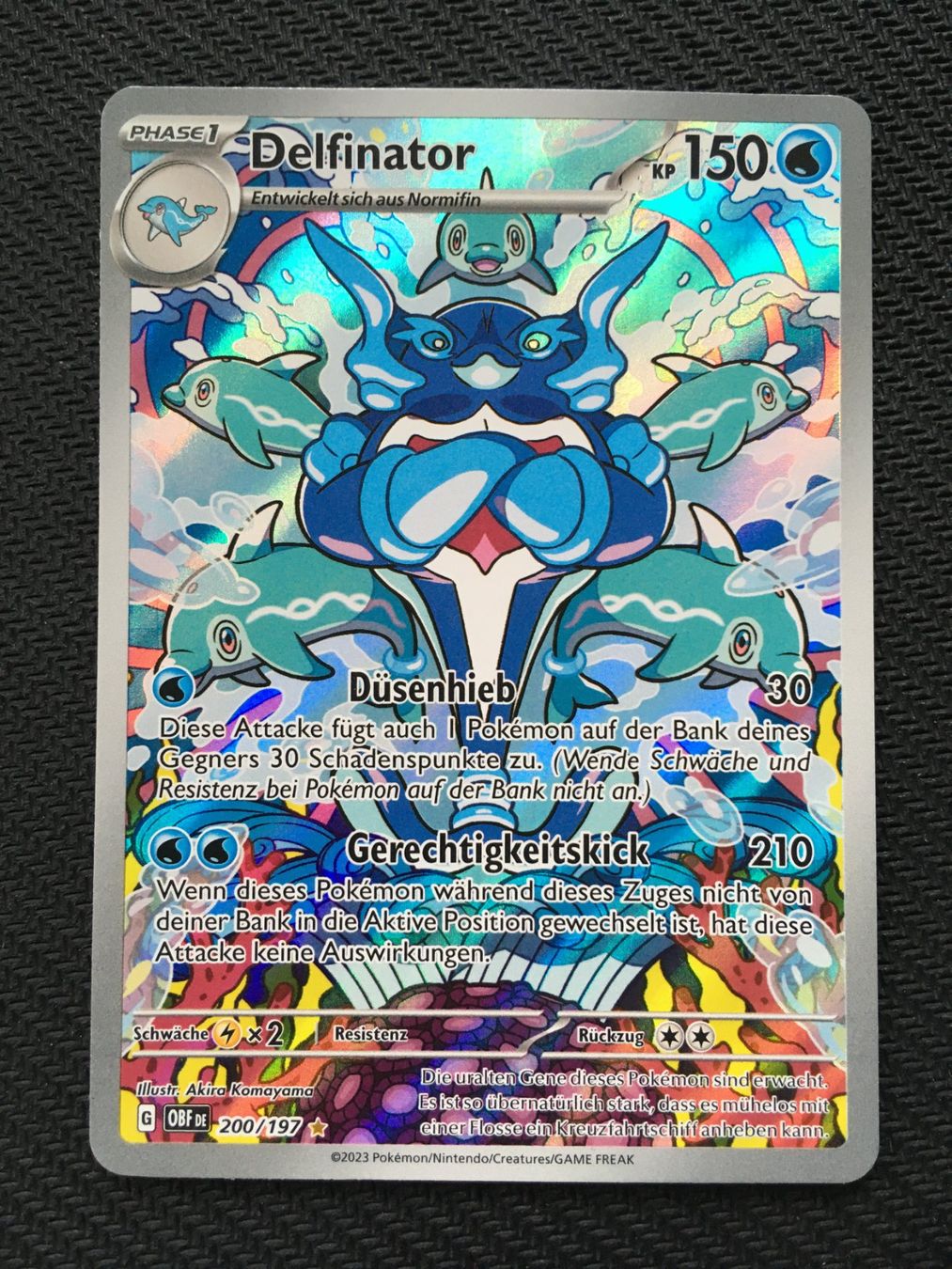 Pokémon Carte collezionabili: Pokémon - Obsidianflammen - Delfinator (OBF 200) - DE – Nuovo (secondo la descrizione) da St.Gallen venduto da Punktchen01
