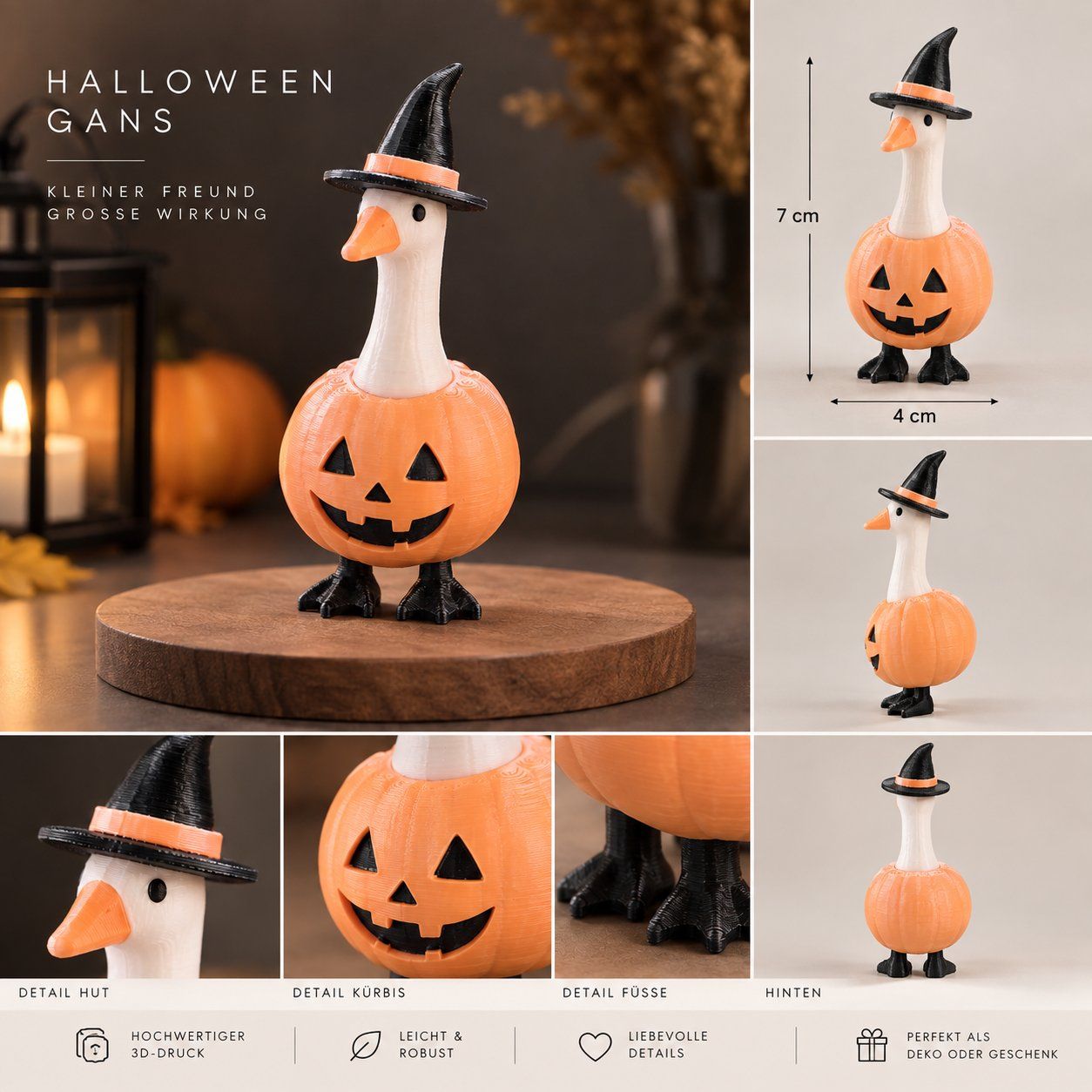 Statuette: Halloween Gans – Nuovo e nell'imballaggio originale da Einsiedeln venduto da PRINTORA