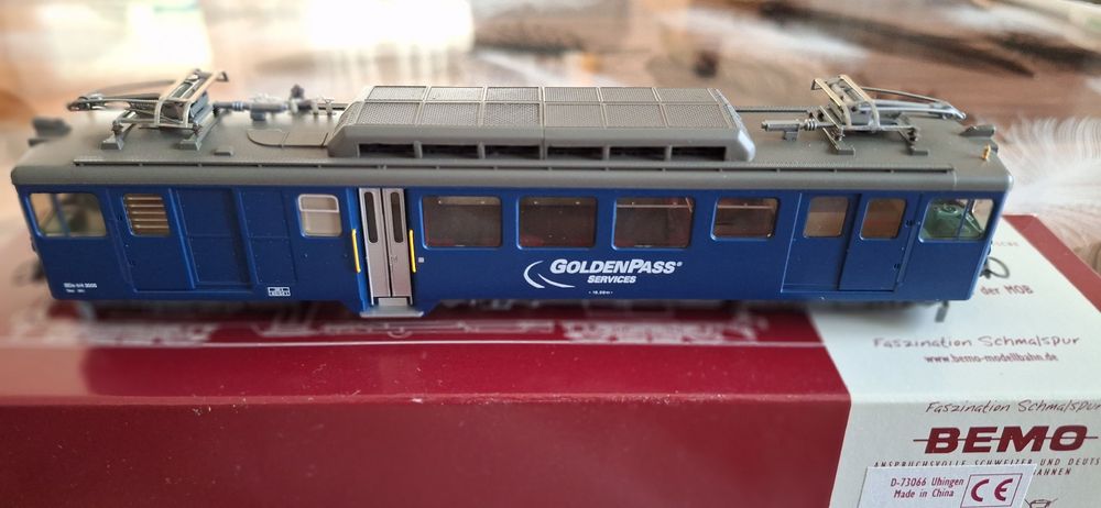 Bemo MOB Triebwagen GoldenPass BDe 4/4 3005 -Neuware! (Neu und ...