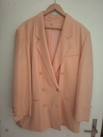 Blazer Schurwolle lachsfarben Gr 46
