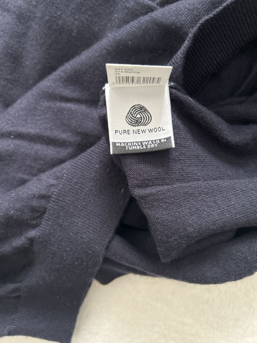 Manor Maglioni & Felpe: Strickpullover Manor 100% Schurwolle dunkelblau Gr. XL Herbs – Usato da St.Gallen venduto da lala19 2