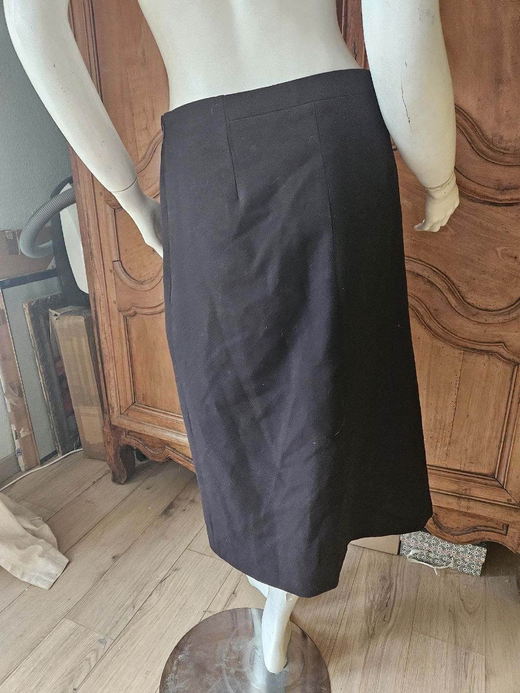 Jupe DDP Femme En Voile Noir - Taille L (40-42) - NEUVE Avec étiquettes - Coupe A-Line
