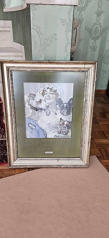 Dipinti: Originalgemälde L. Heileman mit dekorativem Rahmen CHF 260. – Usato da La Tour-de-Trême venduto da Istarion