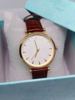 Orologio da donna classico, cinturino in pelle / NUOVO