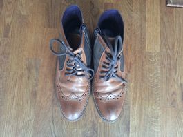 Pavers Herren Braune Lederstiefel