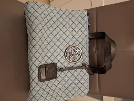 Sac à main Guess bleu turquoise, comme neuf, printemps!