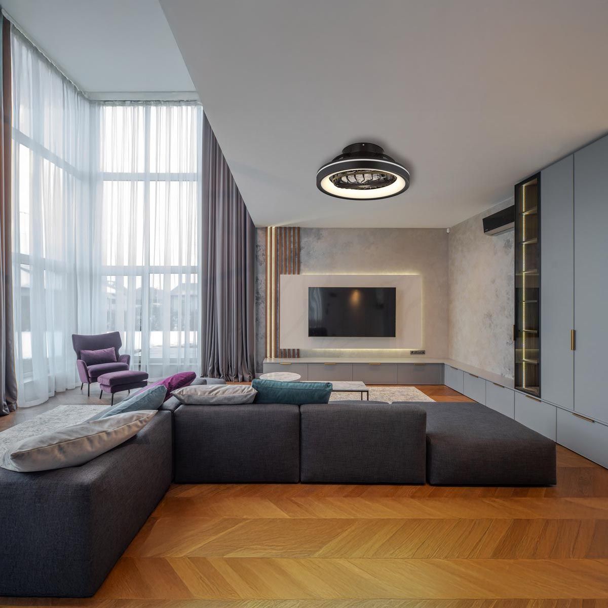 Lampadari & plafoniere: LED Deckenventilator, RGBW, Ø 48 cm – Nuovo (secondo la descrizione) da Kreuzlingen venduto da Smart-Light 1