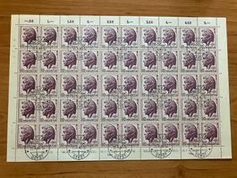 Briefmarkenbogen 10Rp Helvetia 1946, Top Zustand!