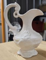 Cruche décorative en céramique blanche, vintage, chic