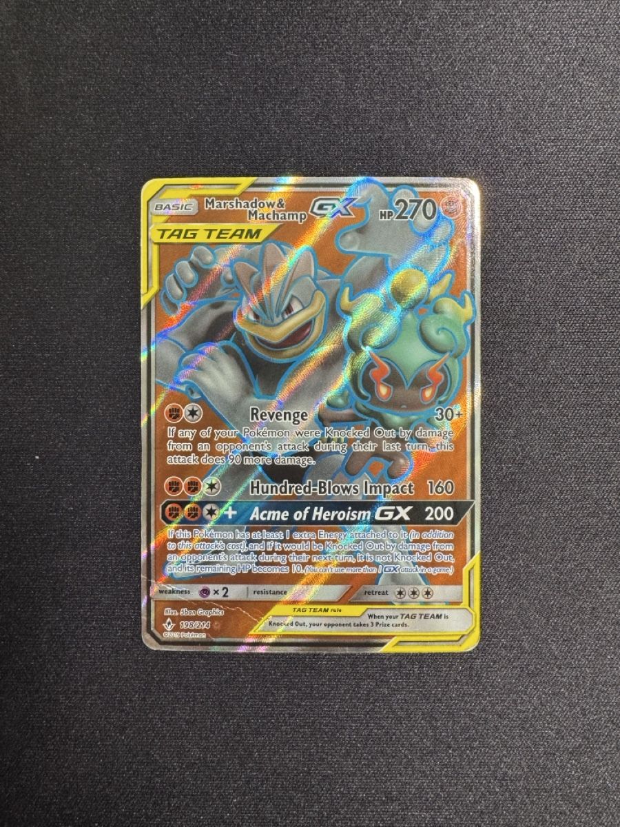 Pokémon Carte collezionabili: Marshadow & Machamp GX - EN – Usato da Horgen venduto da ric_tz6s