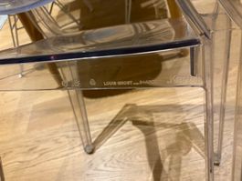 🪑 2 chaises Louis Ghost – Kartell / Philippe Starck